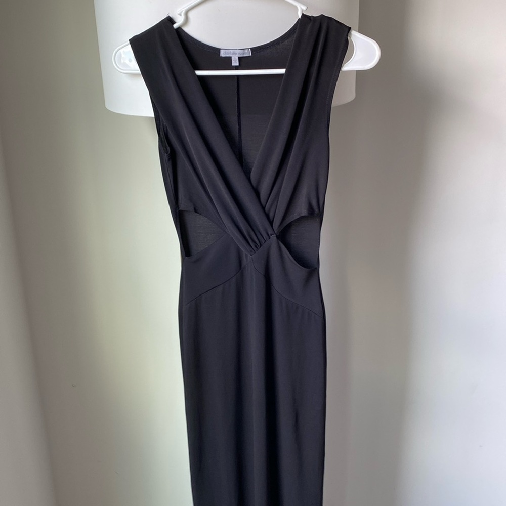 Charlotte Russe black maxi dress Sz S
